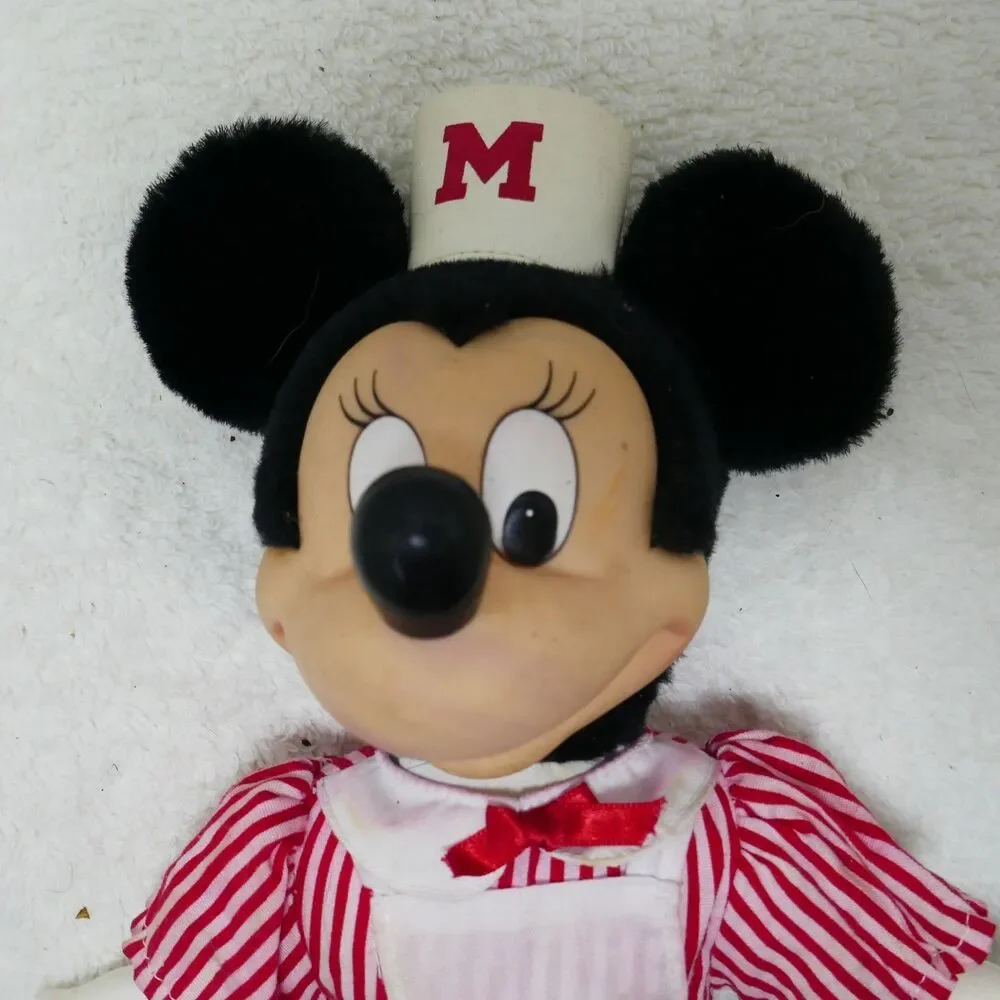 Mickey & Pals Dress-Ups plush doll Candy Striper Minnie Vintage Nurse Doll